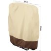 Waterproof Outdoor Deck Chair Cover 82x93cm, 190T Polyester Beige+Coffee - 3