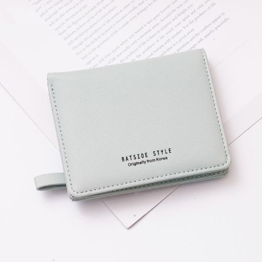 BATSIOE Green Ladies Wallet - Compact Two-Fold Multi-Card Coin Purse - 1