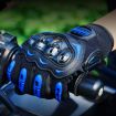 Riding Tribe MCS-17 Motorcycle Gloves, Touch Screen, Size L, Orange - 7