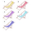 1:12 Scale Beach Lounge Chair Model, Foldable Props, Royal Blue, 2 PCS - 2