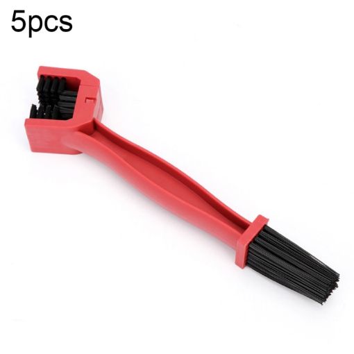 5 PCS BG-7168 Red Bicycle & Motorcycle Cleaning Brush Set, Chain Brush - 1