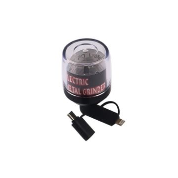 USB Electric Cigarette Grinder - Fast & Convenient Crusher (Black) - 1