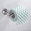 304 Stainless Steel Grooved Bathroom Pendant Shelf, Paper Towel Holder A - 1