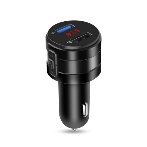 X20 Black Bluetooth FM Transmitter & Car Charger with Handsfree Music Player - 1