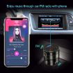 X20 Black Bluetooth FM Transmitter & Car Charger with Handsfree Music Player - 5