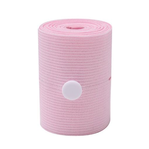 Fetal Monitoring Belt Adjustable Elastic Strap 5x120cm Pink - 1
