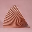 Peach Pink 69x39cm Folding Fan Photo Props Cardboard Background - 1