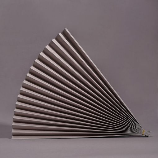 Pink Purple Folding Fan Photography Background 69x39cm Cardboard Prop - 1