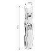 Large Stainless Steel Anti-Fly Nail Knife - Silver, Wide Opening - 3