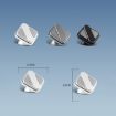 Silver Aluminum Alloy Car Mobile Phone Bracket - Portable Folding Frame - 3