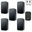 CACAZI A19 Wireless Music Doorbell, 1 Receiver, US Plug, Black, No Battery - 1