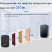 CACAZI A19 Wireless Music Doorbell, 1 Receiver, US Plug, Black, No Battery - 4
