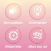 M328 Pink Mini Desktop Night Light & Humidifier - Cartoon Cake Design - 3