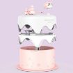 Mini Desktop Night Light Humidifier - M328 Battery Type, White, Cartoon Cake - 2
