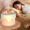 Mini Desktop Night Light Humidifier - M328 Battery Type, White, Cartoon Cake - 6