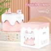 Mini Desktop Night Light Humidifier - M328 Battery Type, White, Cartoon Cake - 7