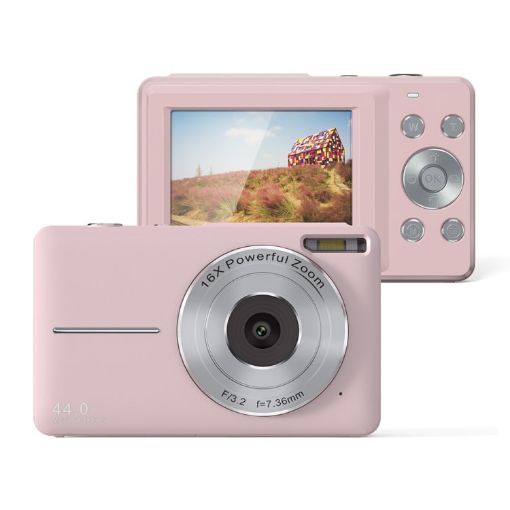DC403L-AF 2.4" 16X Zoom HD Mini Children Camera AU Plug - Pink - 1