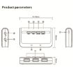 MB-103 USB 3.1 HUB + 7.1 Voice Changer Sound Card for PS5/PS4, 1.2m Cable - 4