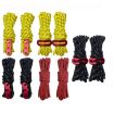 Luminous 4m Outdoor Camping Tent Wind Rope with S Buckle - 4 Rolls Yellow - 2