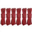 Luminous Tent Wind Rope with S Buckle - 4m x 6 Rolls, Red - 1