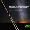 Luminous Tent Wind Rope with S Buckle - 4m x 6 Rolls, Red - 3