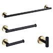 4 PCS 304 Stainless Steel Towel Rack Set - 40cm, Model 450604G - 1