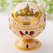 Globe Ashtray with Lid - Metal Tea Table Decoration Gift (Phnom Pencasting) - 1