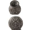 Retro Metal Spherical Ashtray with Lid - Tin Color Castle Decor - 4