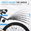 WEST BIKING Mountain Bike Folding Mudguards - Retractable, Black - 4