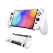 NS218 Game Console Protective Case with Grip for Switch OLED - White - 1