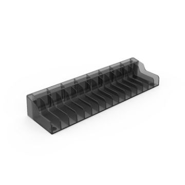 KJH NS-059 Game Card Box Rack for Switch - Holds 16 Cards (Black) - 1