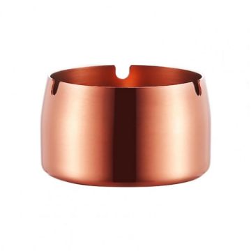 Rose Gold Small Windproof Drop-Proof Stainless Steel Ashtray - 1