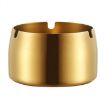 Extra Large Gold Windproof Drop-Proof Stainless Steel Ashtray - 1