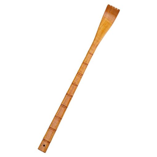 BQR01 Wooden Back Scratcher Long Handle, Square Style, Nature Color - 1