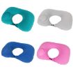 Inflatable U-Shaped Neck Pillow - Peacock Green, Travel Comfort - 2