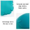 Inflatable U-Shaped Neck Pillow - Dark Blue, Travel Flocked U009-05 - 5