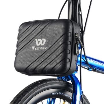 WEST BIKING 2L Folding Bike Hard Shell Storage Bag - Black - 1