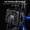 WEST BIKING 2L Folding Bike Hard Shell Storage Bag - Black - 4