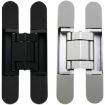 3D Adjustable Cross Hinge Folding Door Concealed Hinge, No. 5 Black 120kg - 3