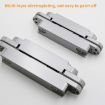 3D Adjustable Cross Hinge Folding Door Concealed Hinge, No. 5 Black 120kg - 5