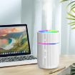 White USB Mini Car Air Purifier - Colorful Cup Humidifier - 6