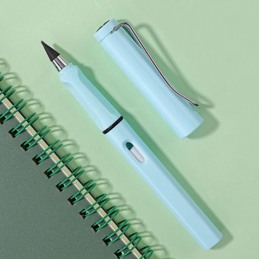 5 PCS Erasable HB Drawing Sketch Pen, No Ink/Sharpen, Makaron Blue - 1