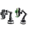 Big Suction Cup Car Phone Holder - X-0566 Black Green Console Mount - 2