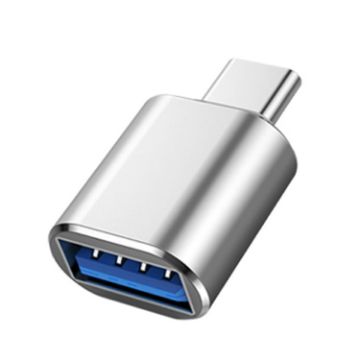 USB 3.0 Female to USB-C Male OTG Adapter - 10 Pack (Silver) - 1