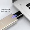 USB 3.0 Female to USB-C Male OTG Adapter - 10 Pack (Silver) - 6