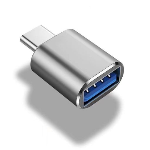 USB 3.0 Female to USB-C Male OTG Adapter - 10 Pack (Grey) - 1
