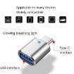 USB 3.0 Female to USB-C Male OTG Adapter 3-Pack with Light (Gold) - 4