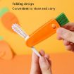 3 in 1 Cup & Pacifier Cleaning Brush Set - 4 PCS (Orange) - 3