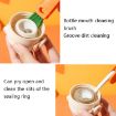 3 in 1 Cup & Pacifier Cleaning Brush Set - 4 PCS (Orange) - 5
