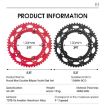 WEST BIKING YP0719274 53-39T Road Bike Crank Double Disc Red - 3